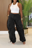Solid Color Patchwork Loose Pants AIL-336
