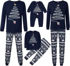 Christmas Print Family Matching Pajama Sets GSGS-0570