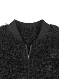 Long Sleeve Zipper Loose Coats ZSD-0773