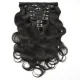 Human Hair Clip-In Extensions Natural Color Wigs JKLS-16132