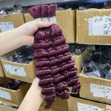 Human Hair Bundles Deep Wave Wigs  JFDX-90898