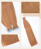 PU Real Hair Tape-in Hair Extensions Wigs JFDX-80388