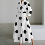 Fashion Long Sleeve Printed Dress GSZE-ST23129