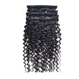 Real Hair PU Clip-On Hair Extensions Wigs JFDX-69145