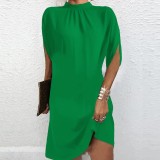 Fashion Round Neck Loose Dress GSZE-ST23086