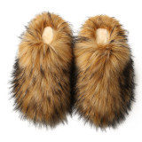 Home Warm Non-Slip Fuzzy Slippers NGZR-F-888