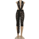 Lace Backless Jumpsuit XEF-K25Q82352