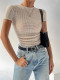 O Neck Knits T Shirt GZYF-1131