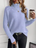 Solid Color Long Sleeve Sweater GZYF-1091