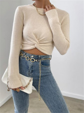 Cross Knits Long Sleeve Sweater GZYF-1025
