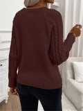 Drop-Shoulder Sleeve Knits Sweater GZYF-1053
