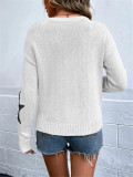 Star-Patterned Pullover Sweater GZYF-1061
