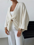 Deep V Neck Loose Sweater GZYF-1200