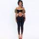 Sexy Patchwork Two Piece Pants Set GZJQ-K25S84907