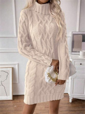 Long Sleeve Knits Midi Dress GZYF-1099