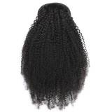Human Hair Afro curly Drawstring Ponytail Hair Wigs JKLS-40004