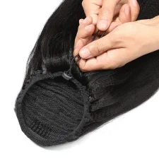 Huamn Hair Straight Drawstring Ponytail JKLS-48095