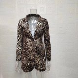 Print Blazer Coat Two Piece Short Set GWTC-W0522