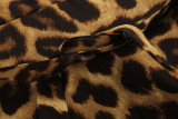 Leopard Print V Neck Midi Dress GWTC-W0205