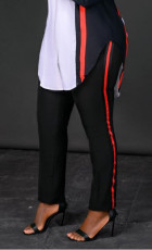 Solid Color Stripe Pants SHMF-6135