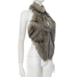 Sexy Fur Halter Top GSBD-D25TP269