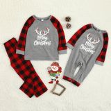 Christmas Plaid Print Long Sleeve Matching Family Set GSGS-0520