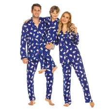 Christmas Print Crew Neck Family Matching Sets GSGS-0616