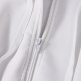Long Sleeve Zipper Hodoed Sweatshirt GFRT-35694TBY