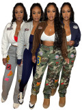 Fleece-Lined Sports Zipper Embroidered Baseball Jacket CH-25061