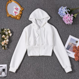 Long Sleeve Zipper Hodoed Sweatshirt GFRT-35694TBY