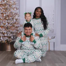 Christmas Tree Print Matching Family Pajama Set GSGS-0815