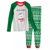 Christmas Letter Print Matching Family Long-Sleeve Pajama Set GSGS-0759