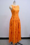 Print Sleeveless Slim Maxi Dress GANY-LB962
