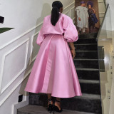 Loose Solid Color Three Piece Skirt Set GANY-LB1418