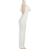 Solid Color Sleeveless Hooded Long Dress GAXB-A483DS