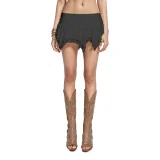 Double-Layer Lace Irregular Mini Skirt ASL-6671