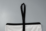 Solid Color Wrap Chest Halterneck Maxi Dress GLAG-D5920144F