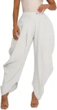 Solid Color Wide Leg Flower Bud Pants GXHF-M80802