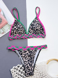 Leopard Print Bikinis Two Piece Swimsuit CSYZ-D78K