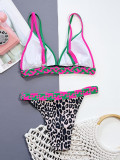Leopard Print Bikinis Two Piece Swimsuit CSYZ-D78K