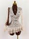 Hollow Out Lace V Neck Mini Dress GXIY-K25L964