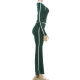 Sport Casual Color Block Two Piece Pants Set GZJQ-K25S86420