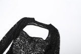 Lace See Through Backless Bodysuit Two Piece Pants Set GZJQ-K25S86050