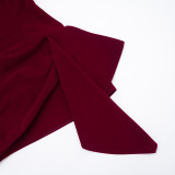 Solid Color Velour Tube Top Dress GSZM-D25DS505