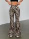 Leopard Print Casual Flare Pants GYXN-73389