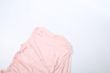 Solid Color Ribbon Ruched Long Dress XEF-K25D87615