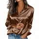 Long Sleeve Casual Satin Shirt GSRX-671