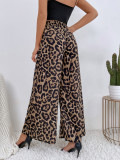 Leopard Print Loose Wide Leg Pants GYXN-52393