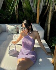 Backless Halterneck Knits Top Two Piece Skirts Set GQNF-F00129SM
