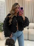 Knits Tassel Long Sleeve Button Coats GQNF-F00121CM